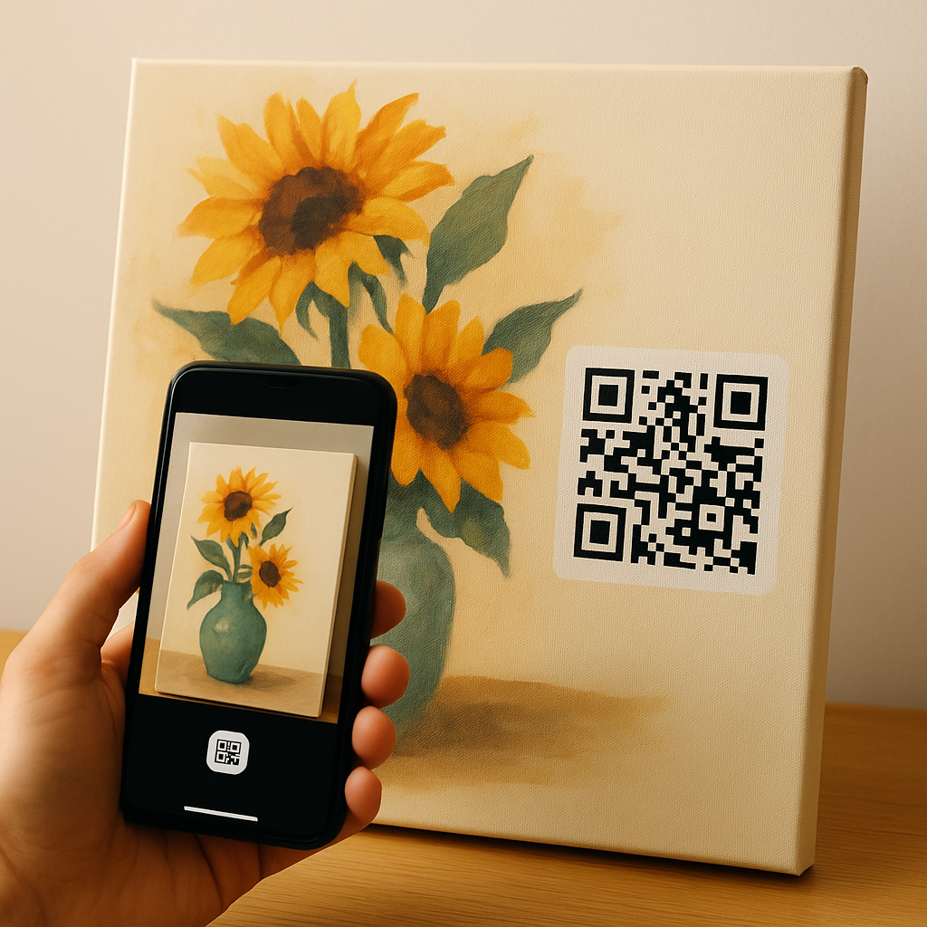 uso eficar codigo QR objetos artes